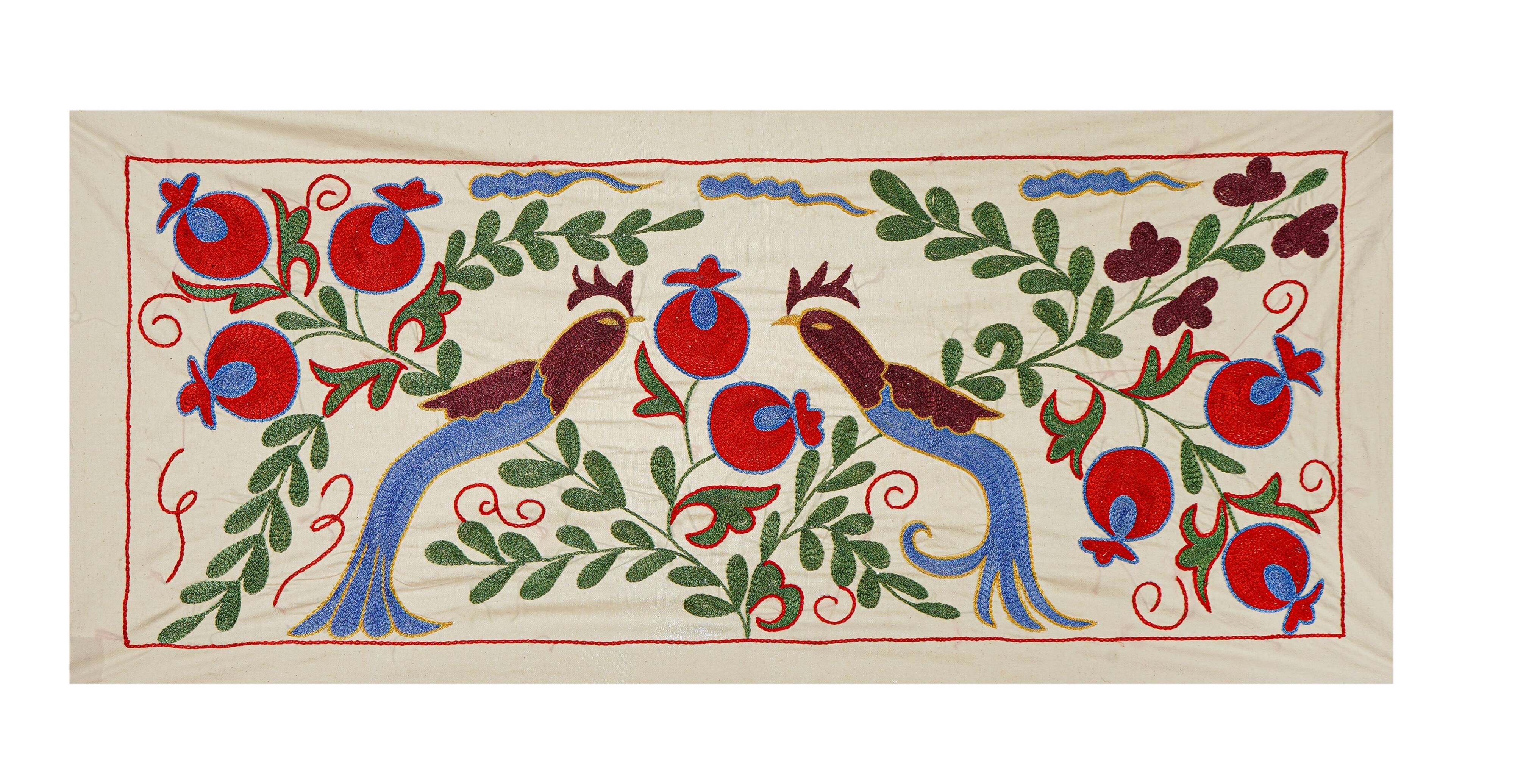 Vintage Turkish rug hand-knotted 44x95 cm