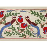 Vintage Turkish rug hand-knotted 44x95 cm