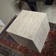 Italian veined travertine coffee table or pedestal