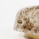 Petite brass and Murano glass flush mount light by Hillebrand