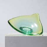 MURANO GLASS TRIANGULAR CUP, 1950s