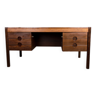 Large Danish Rosewood Executive Desk by Christian Linneberg 1960.