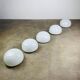 5 opaline ball sconces, half spheres, ceiling lights