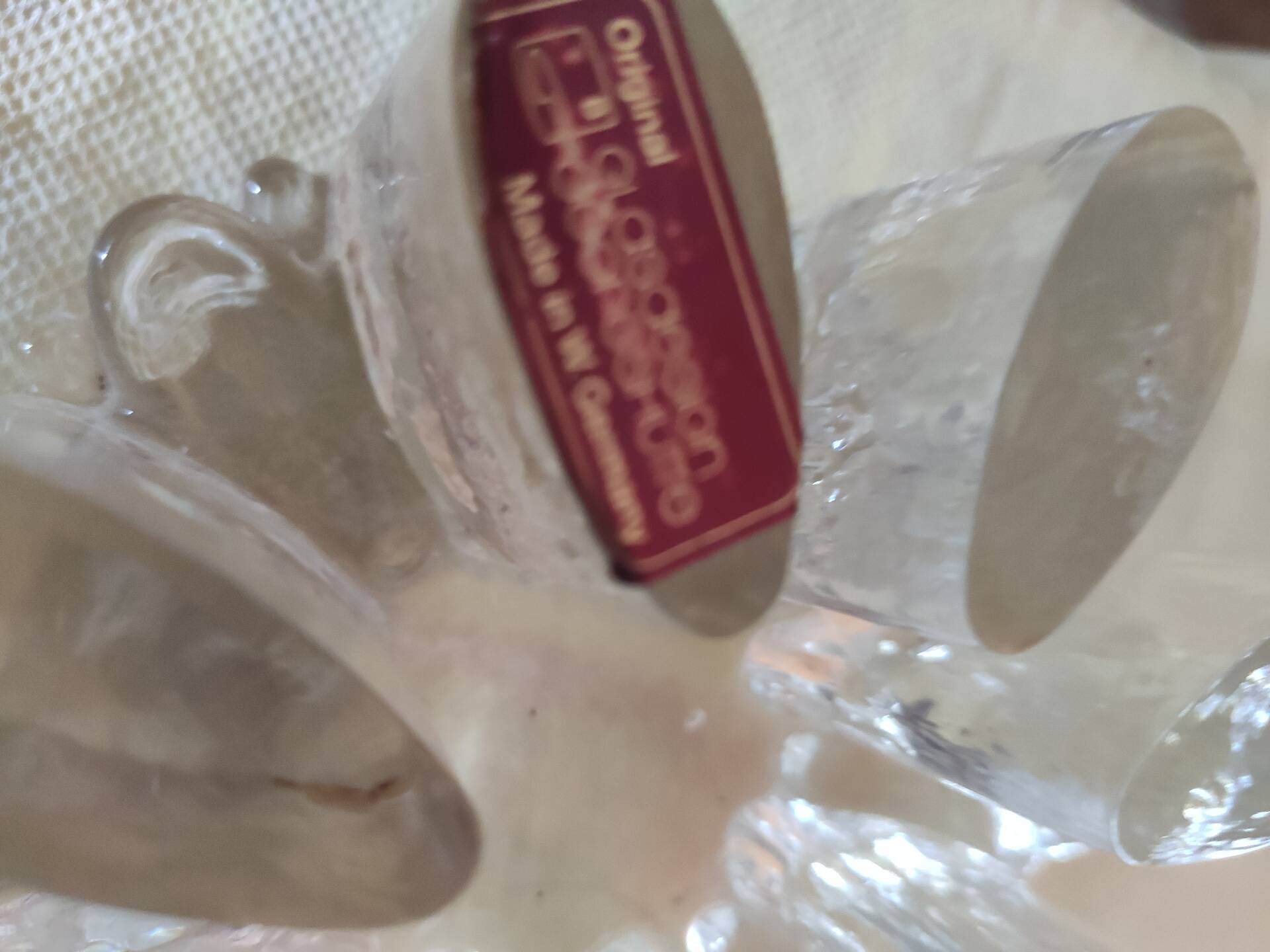 Bougeoir en verre