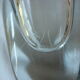 Crystal vase bluish Scandinavian burning birds