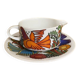 Vintage Acapulco pot with saucer
