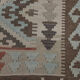 Traditional Afghan Kilim Rug Symmetrical Geometric Wool Area Rug- 104x141cm