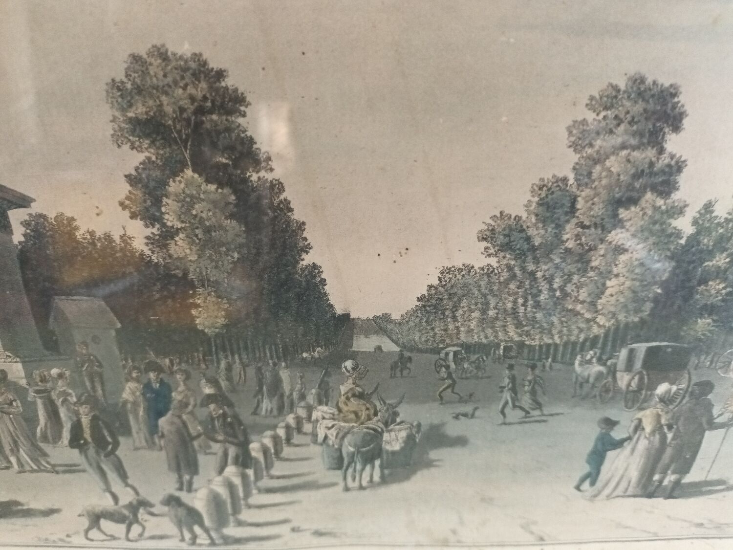 View of Paris engraving