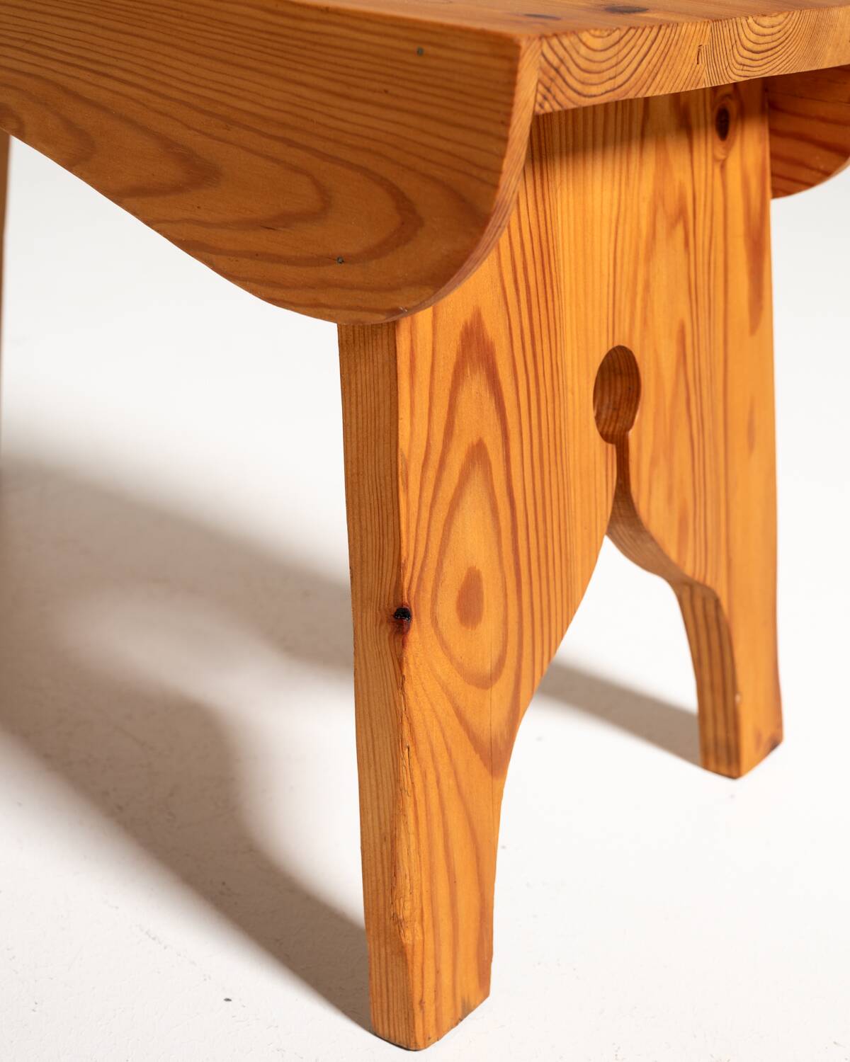 Pine stool, Sweden, 1960s