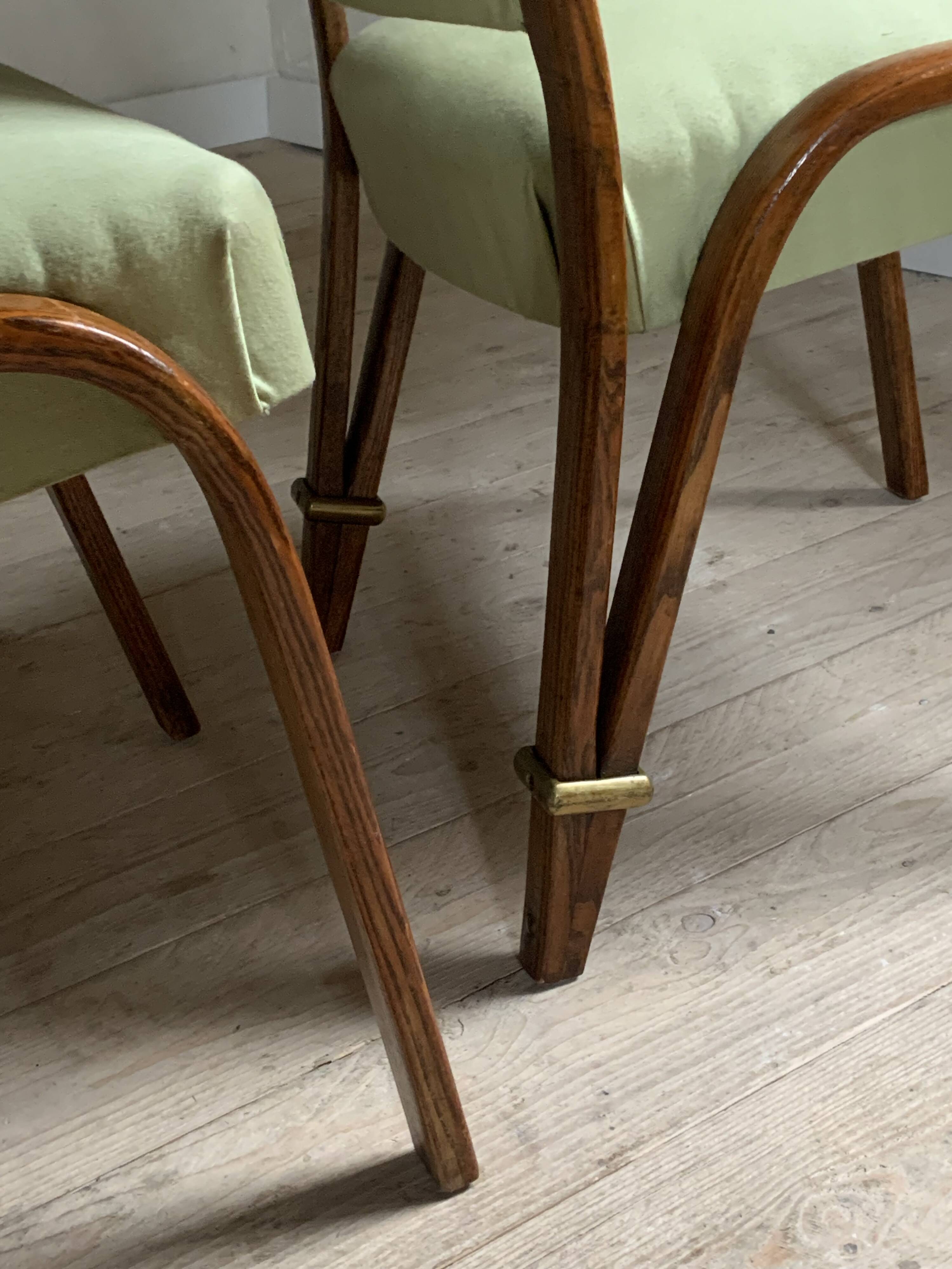 Steiner vintage bow wood chairs
