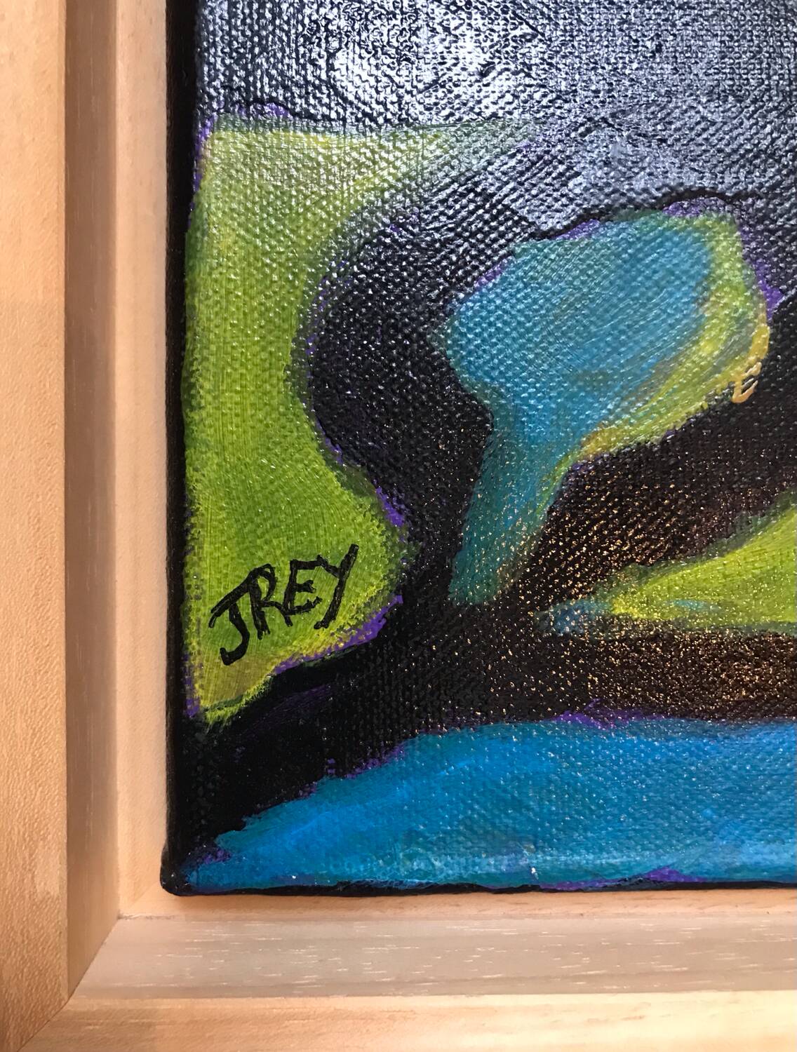 Acrylic on canvas by jacqueline rey (1963). landscape