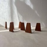 Kai Kristiansen bookends Feldballes Møbelfabrik in teak.