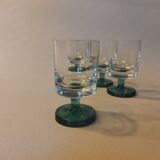 Four stemmed liqueur glasses 1970
