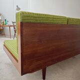 Jitona Sobeslav 1970s Green Fabric Folding Sofa