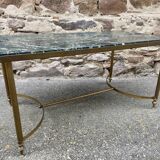 Table basse 1960 marbre style Louis XVI