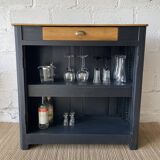 Meuble bar avec pose en chevron