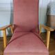 Fauteuil scandinave pieds compas