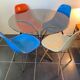 Round kitchen or dining room in smoked glass chrome structure an70