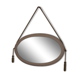 Oval beveled mirror