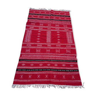 Tapis Kilim rouge 235x140cm