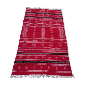 Tapis Kilim rouge 235x140cm
