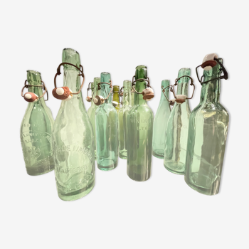 Lot 12 Bottles 50cl glass makes 1930' beers