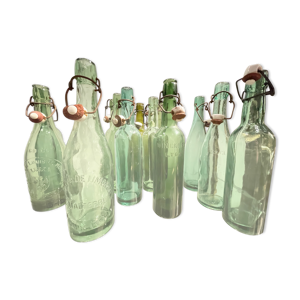 Lot 12 Bouteilles 50cl verre fabrique