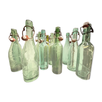 Lot 12 Bottles 50cl glass makes 1930' beers