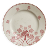 Flat plate red iron earth Lunéville - Model Lucien