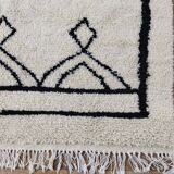 Handmade wool Berber rug 248 x 158 cm
