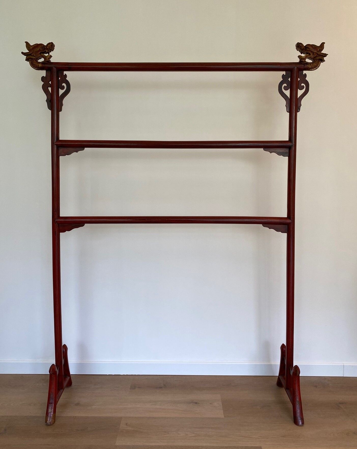 Chinese lacquered clothes rack