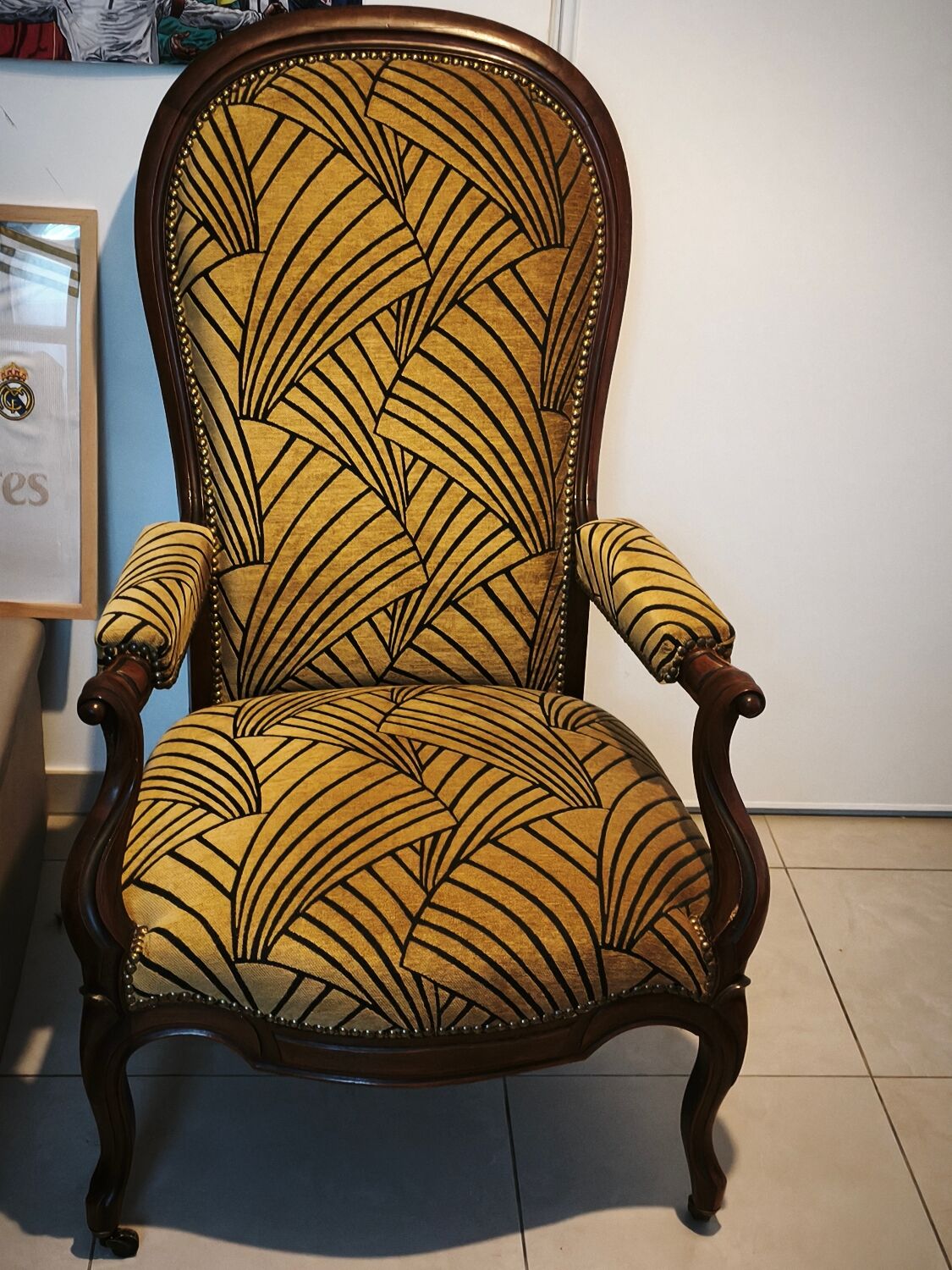 Revisited Voltaire Armchair – Art Deco Style & Louis-Philippe Structure
