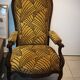 Fauteuil Voltaire revisité – Style Art Déco & Structure Louis-Philippe
