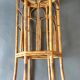 Vintage bamboo pedestal table.