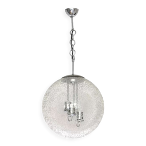 Suspension globe en verre par doria,