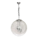 Hanging lamp glass globe by doria, 1970s