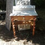 Marble and pine dressing table