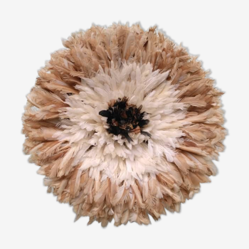 Juju hat intérieur naturel contour blanc puis beige de 50 cm