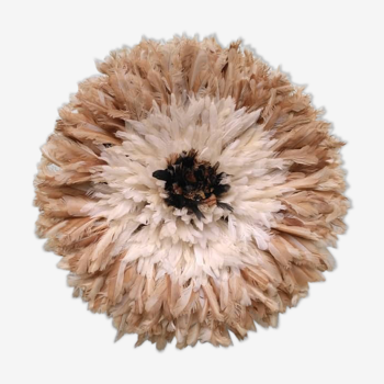 Juju hat natural interior contour white then beige of 50 cm