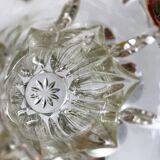 Antique vase in chiseled glass