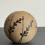 Vase boule en grès, années 80