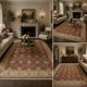 Indian Ziegler Rug, Large Rust Wool Handknotted Carpet, Livingroom Rug