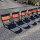 6 Baumann sled chairs in rosewood from the 1960s.