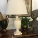 Pied de lampe en céramique vintage