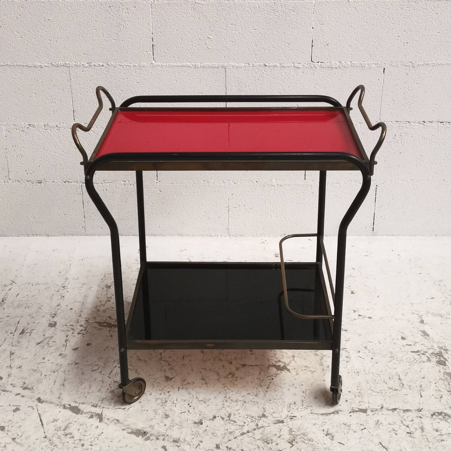 Rolling trolley, vintage occasional furniture from the 1950s