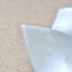 Empty pocket cup in pearly glass signed Pierre Cardin, 1970s