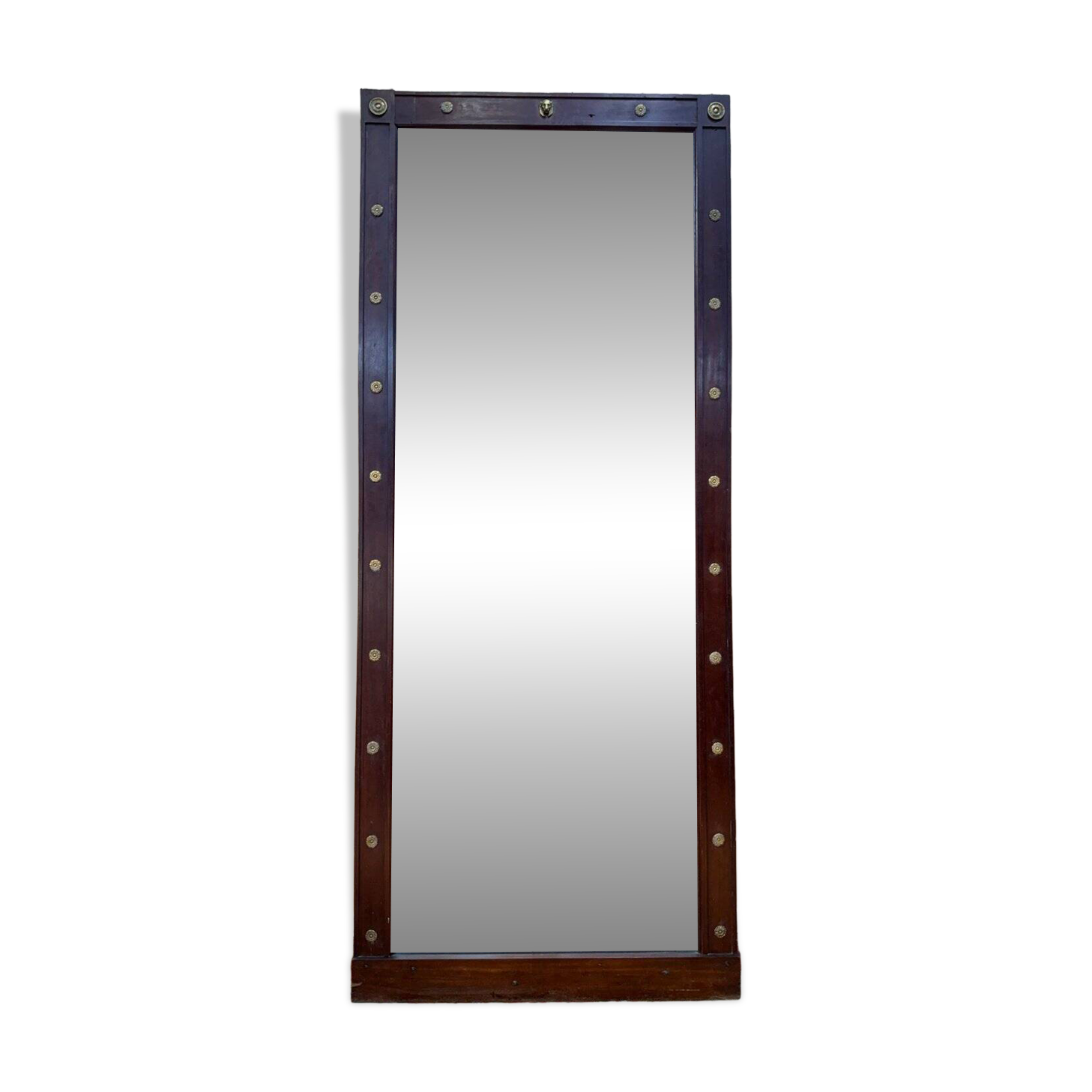 Large parquet mirror from the Empire period – Gilded bronze – 19th century
