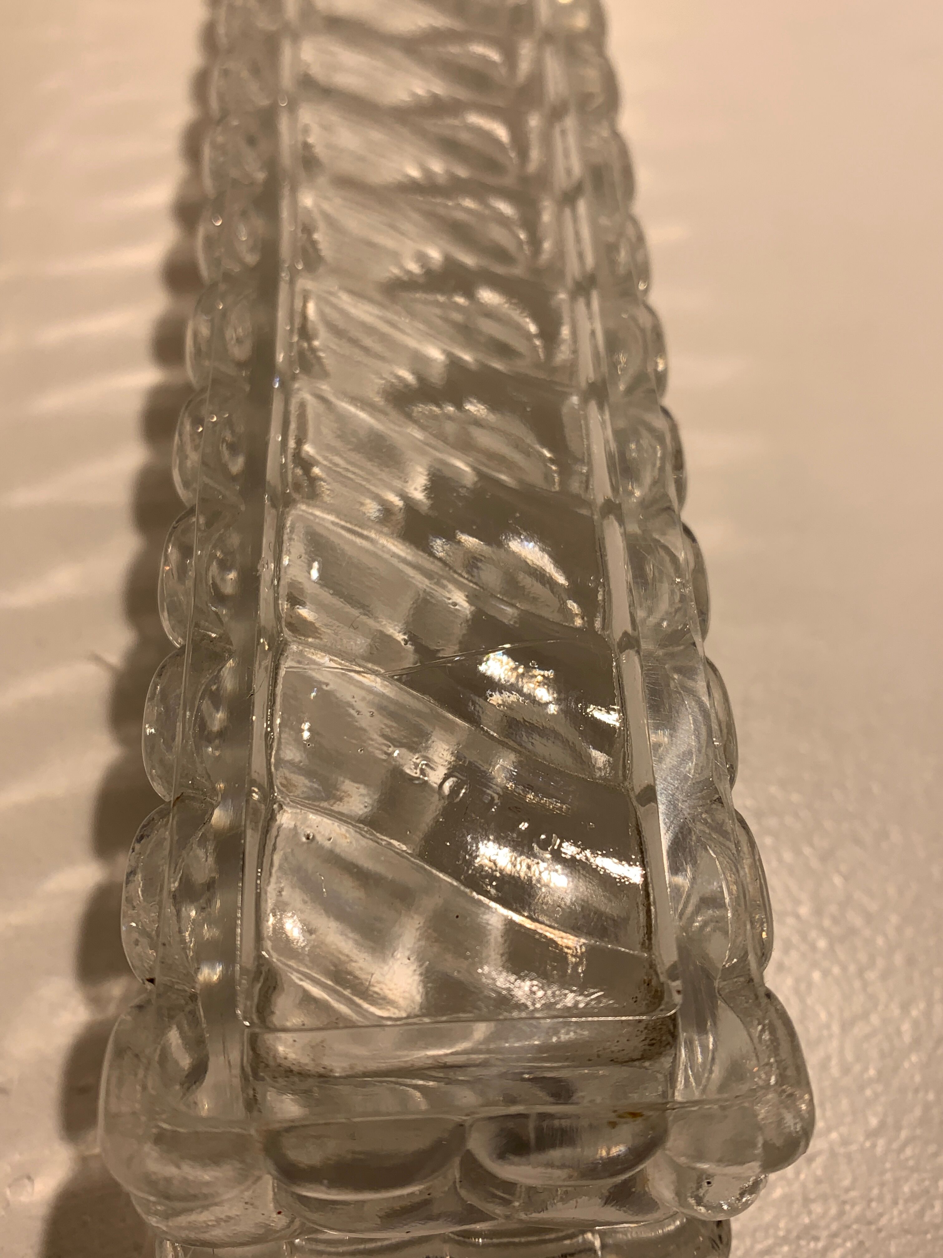 Baccarat crystal centerpiece, Bamboo model, 1900