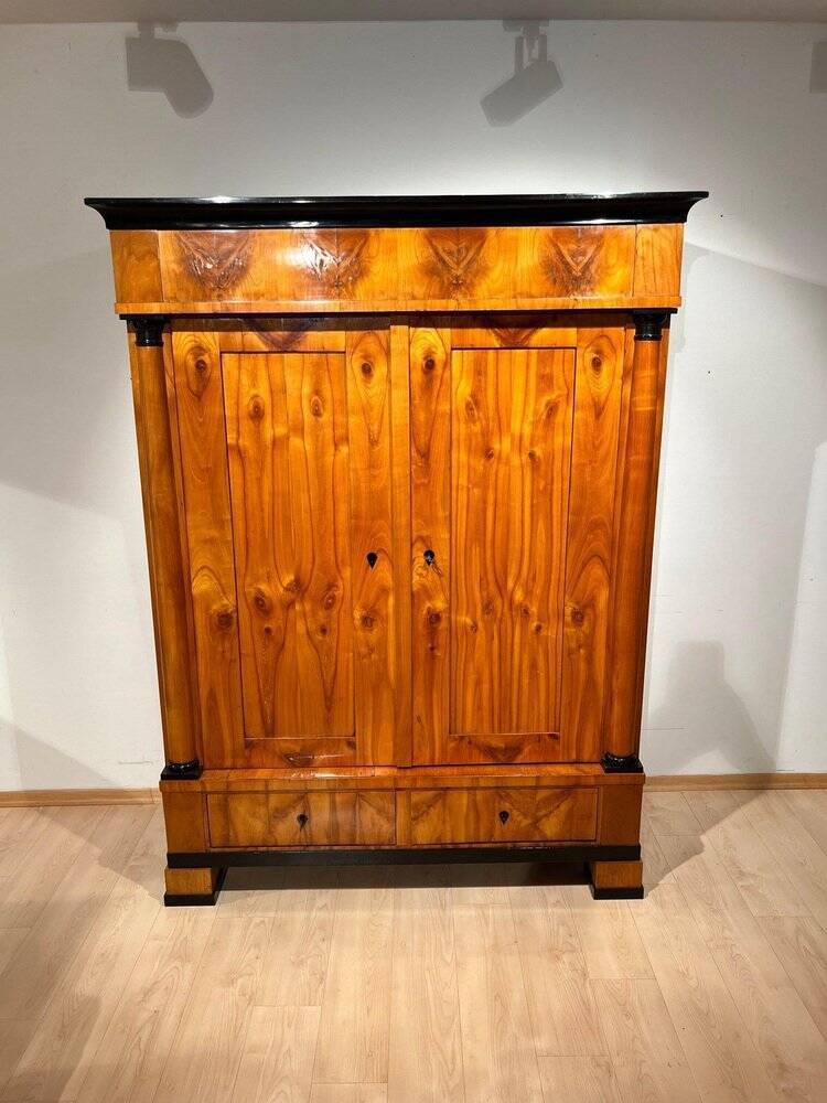 Large Biedermeier Armoire in Cherry, South Germany, 1820s