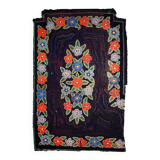 Tapis Hooked Antique Américain, Années 1920, Pièce Unique et Inachevée